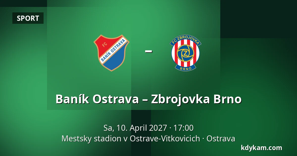 Baník Ostrava – Zbrojovka Brno — Mestsky stadion v Ostrave-Vitkovicich, Ostrau