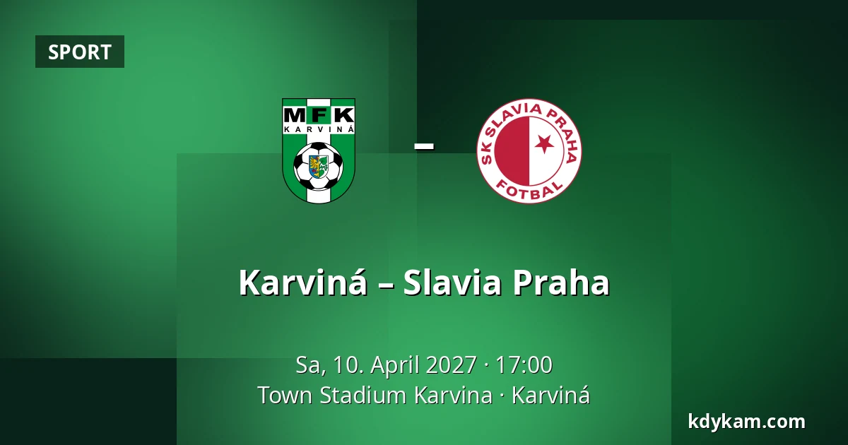 Karviná – Slavia Praha — Town Stadium Karvina, Karviná