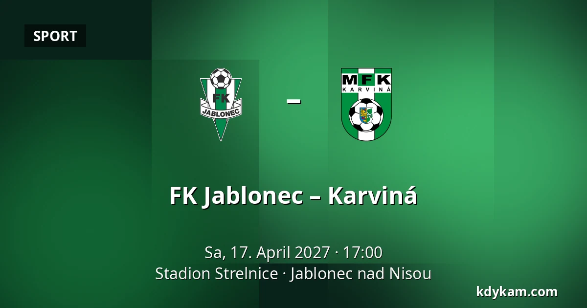FK Jablonec – Karviná — Stadion Strelnice, Jablonec nad Nisou