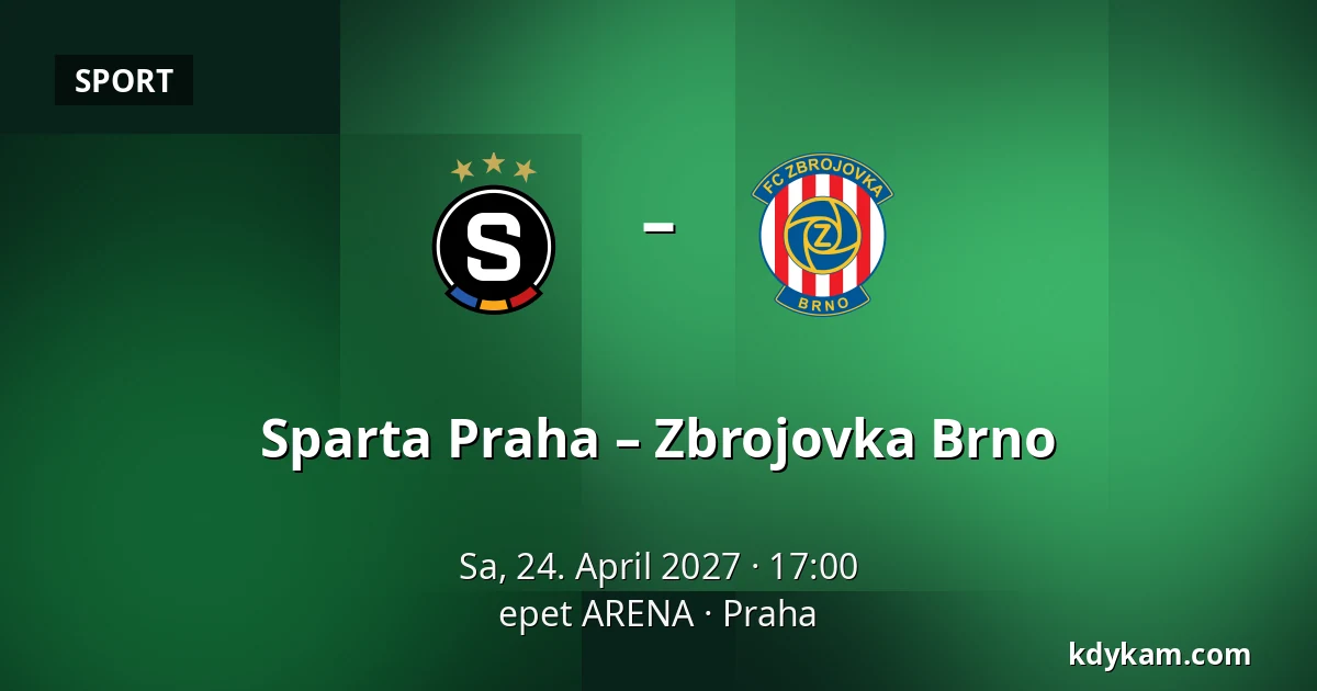 Sparta Praha – Zbrojovka Brno — epet ARENA, Prag