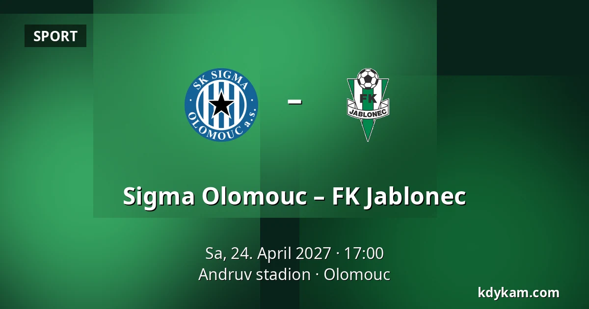 Sigma Olomouc – FK Jablonec — Andruv stadion, Olomouc