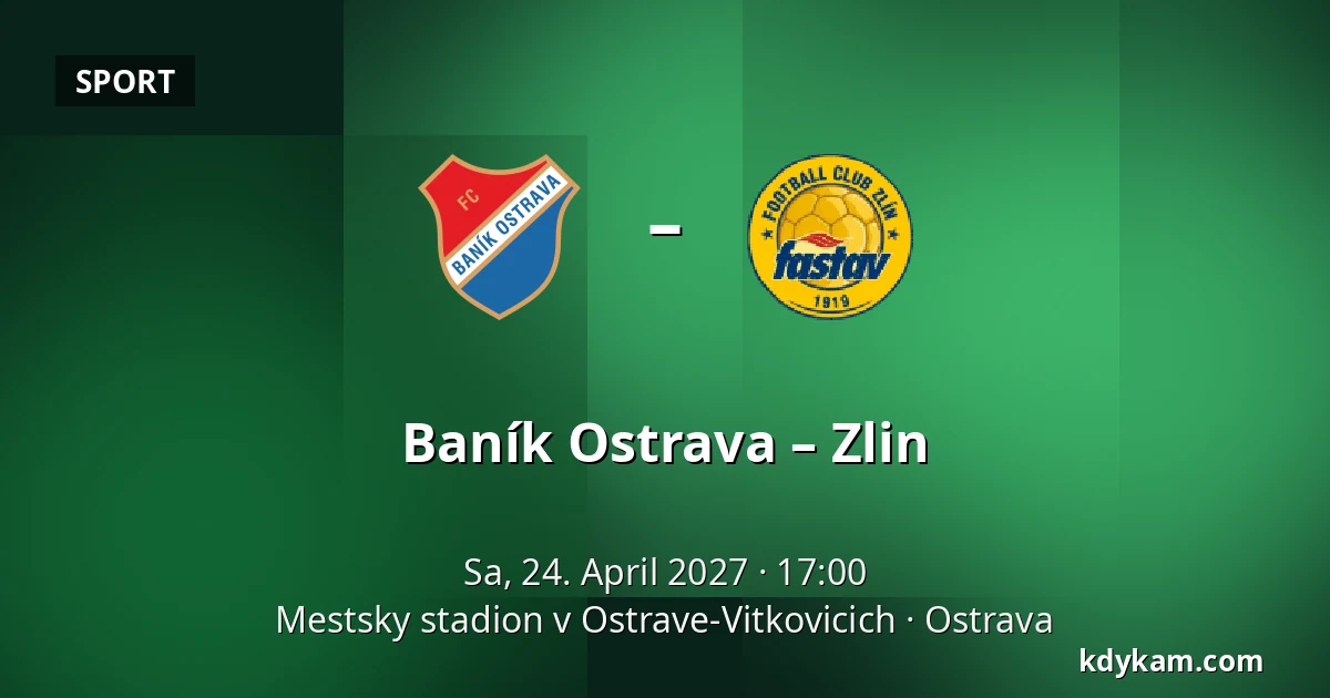 Baník Ostrava – Zlin — Mestsky stadion v Ostrave-Vitkovicich, Ostrau