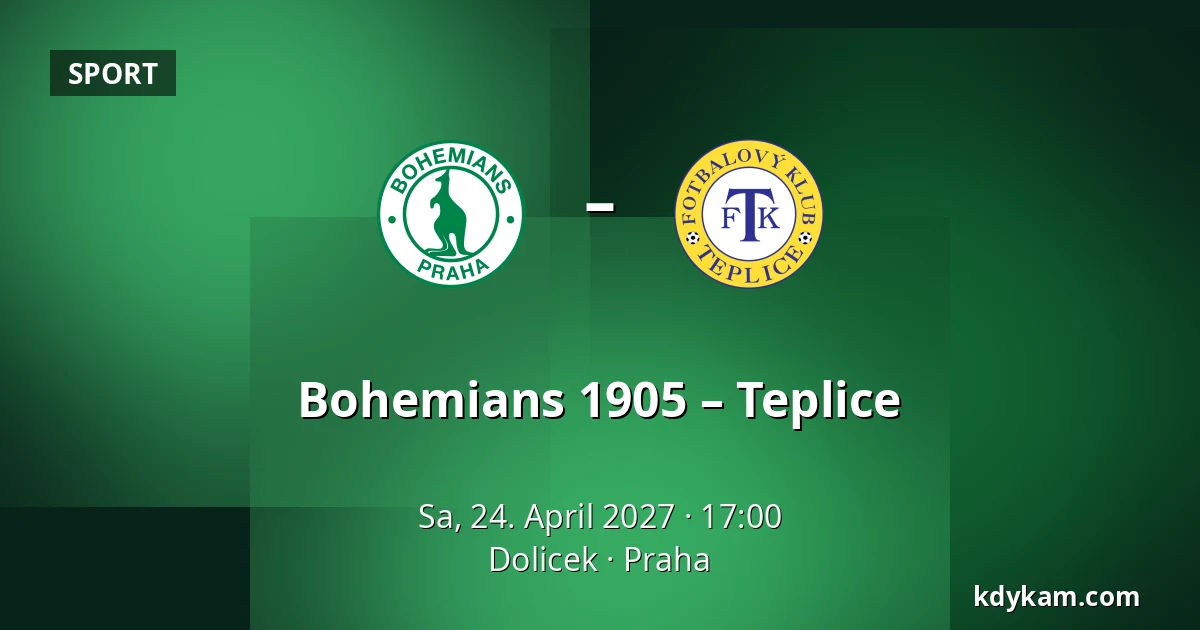 Bohemians 1905 – Teplice — Dolicek, Prag