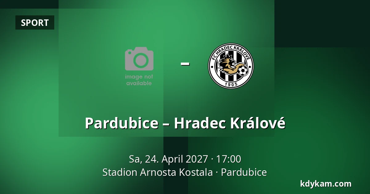 Pardubice – Hradec Králové — Stadion Arnosta Kostala, Pardubice