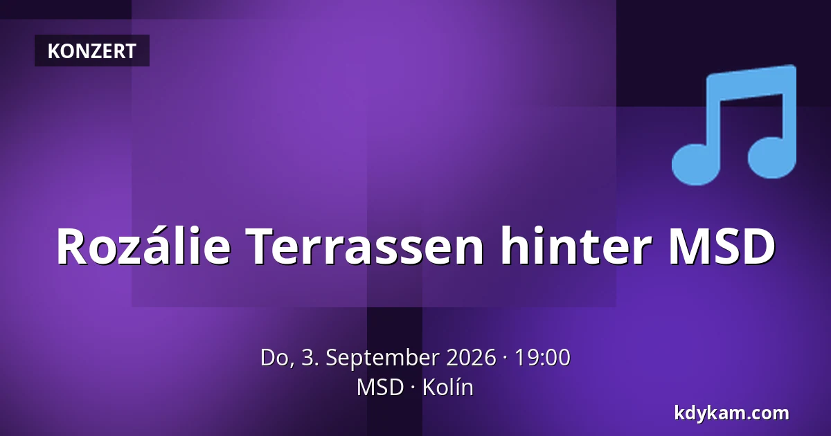 Rozálie Terrassen hinter MSD — MSD, Kolín