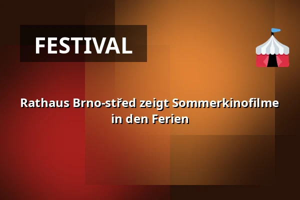 Rathaus Brno-střed zeigt Sommerkinofilme in den Ferien — Úřad městské části Brno-střed, Brünn