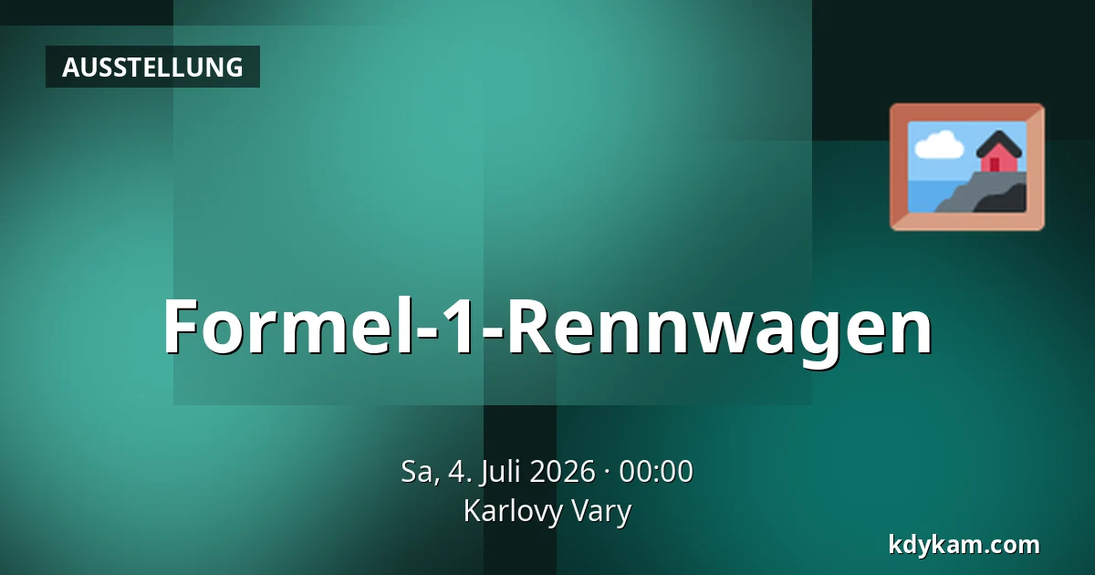 Formel-1-Rennwagen — Karlsbad