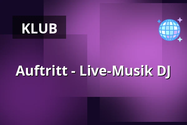 Auftritt - Live-Musik DJ — Úřad městské části Brno-střed, Brünn