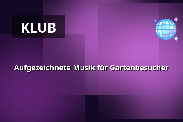 Aufgezeichnete Musik für Gartenbesucher — Úřad městské části Brno-střed, Brünn