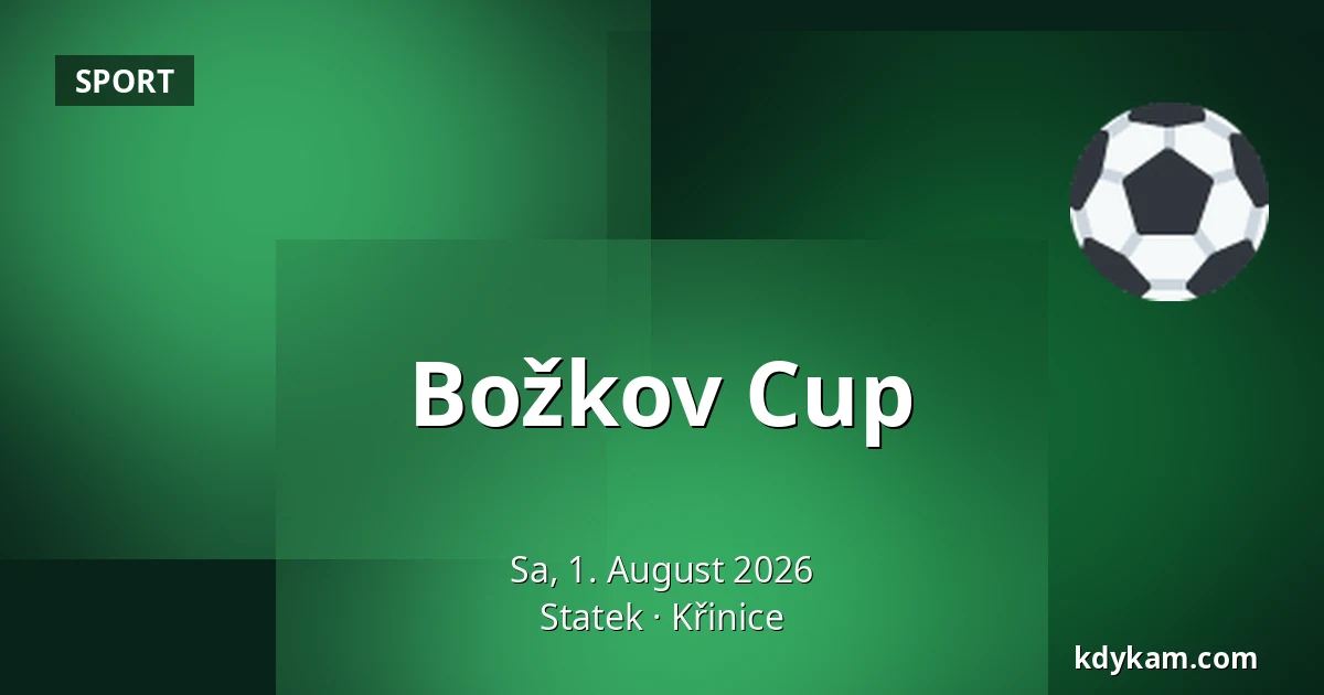 Božkov Cup — Statek, Křinice