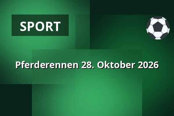 Pferderennen 28. Oktober 2026 — Pferderennbahn Slušovice, Slušovice