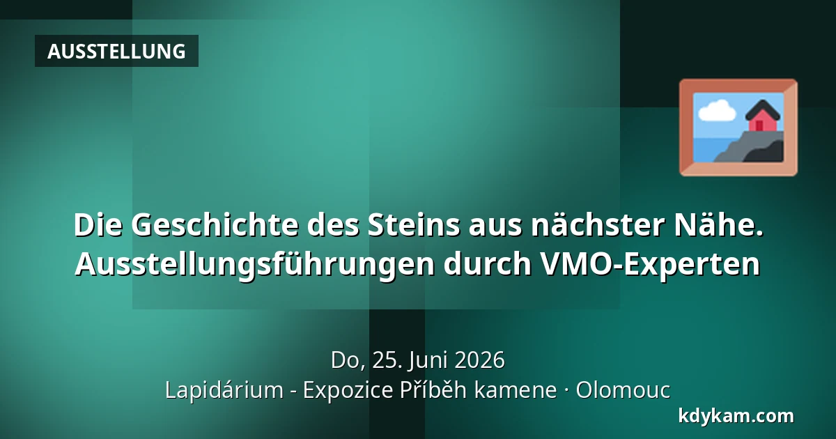 Die Geschichte des Steins aus nächster Nähe. Ausstellungsführungen durch VMO-Experten — Lapidarium - Ausstellung "Die Geschichte des Steins", Olmütz