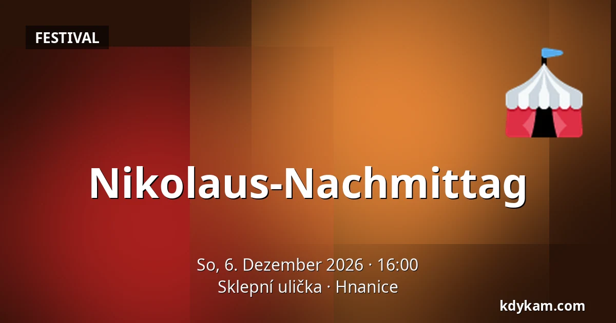 Nikolaus-Nachmittag — Kellergasse, Hnanice