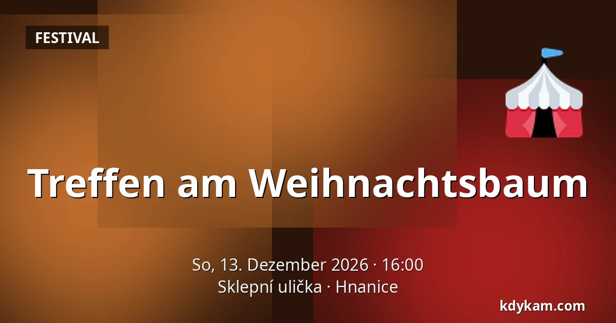 Treffen am Weihnachtsbaum — Kellergasse, Hnanice