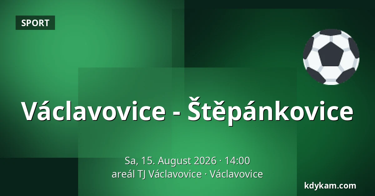 Václavovice - Štěpánkovice — Sportanlage TJ Václavovice, Václavovice