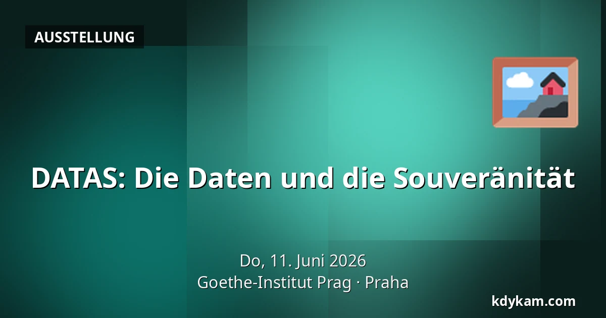 DATAS: Die Daten und die Souveränität — Goethe-Institut Prag, Prag