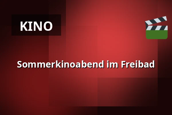 Sommerkinoabend im Freibad — Marečkova louka, Říčany
