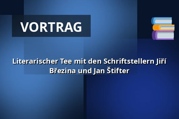 Literarischer Tee mit den Schriftstellern Jiří Březina und Jan Štifter — Knihovna Karla Dvořáčka, příspěvková organizace, Vyškov
