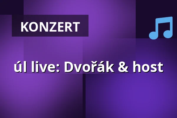 úl live: Dvořák & host — úl, Prag