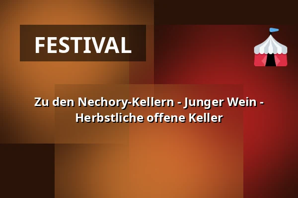 Zu den Nechory-Kellern - Junger Wein - Herbstliche offene Keller — Nechory - vesnička vinných sklepů, Prušánky