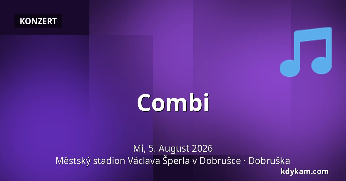 Combi — Městský stadion Václava Šperla v Dobrušce, Dobruška