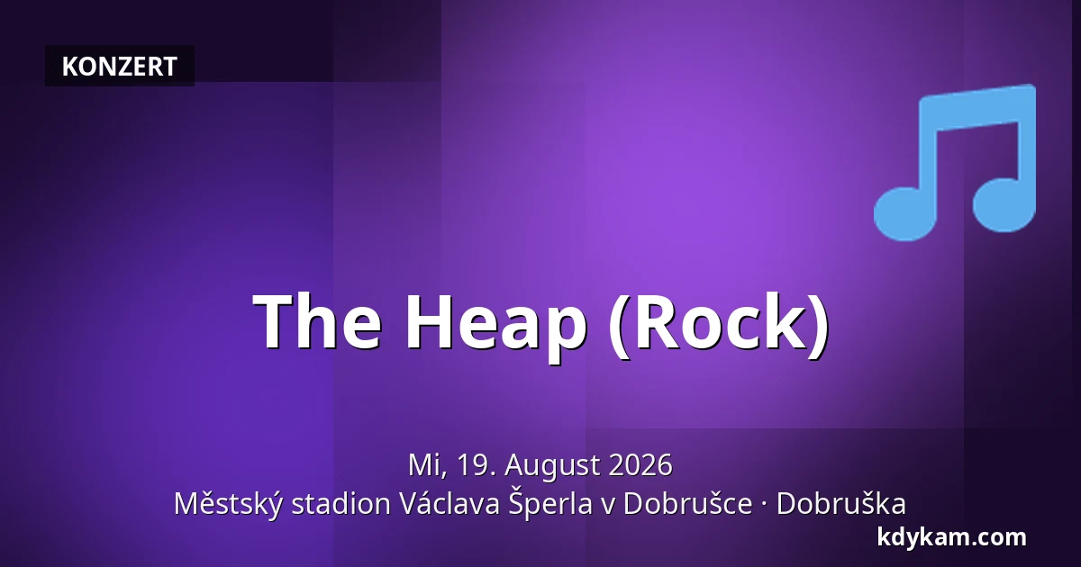 The Heap (Rock) — Městský stadion Václava Šperla v Dobrušce, Dobruška