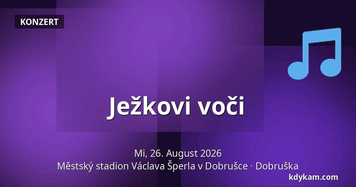 Ježkovi voči — Městský stadion Václava Šperla v Dobrušce, Dobruška