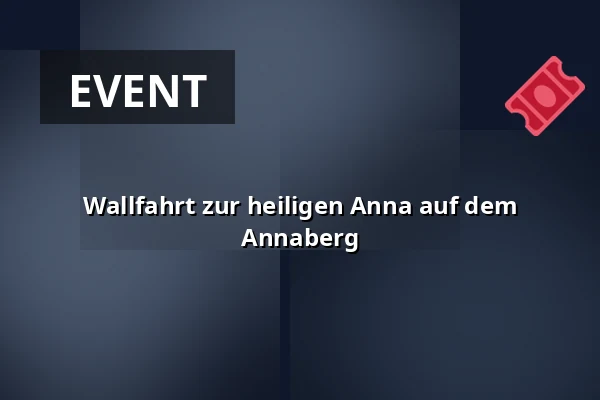 Wallfahrt zur heiligen Anna auf dem Annaberg — Bistum Ostrau-Troppau, Ostrau