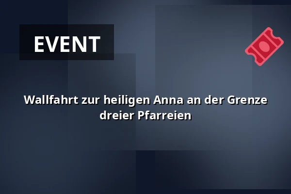 Wallfahrt zur heiligen Anna an der Grenze dreier Pfarreien — Bistum Ostrau-Troppau, Ostrau