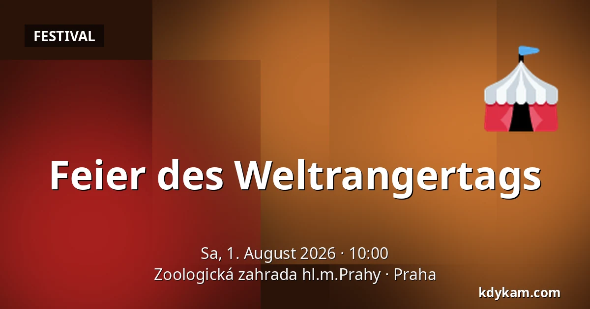 Feier des Weltrangertags — Zoologischer Garten Prag, Prag