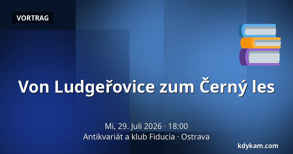 Von Ludgeřovice zum Černý les — Antiquariat und Club Fiducia, Ostrau