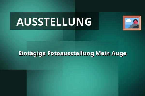 Eintägige Fotoausstellung Mein Auge — Oblastní muzeum v Chomutově, radnice, Chomutov