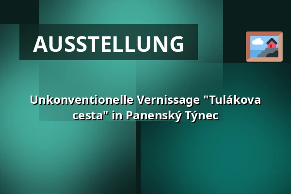 Unkonventionelle Vernissage "Tulákova cesta" in Panenský Týnec — Gelände des unvollendeten Tempels, Panenský Týnec