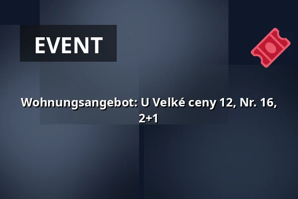 Wohnungsangebot: U Velké ceny 12, Nr. 16, 2+1 — Kohoutovice, Brünn