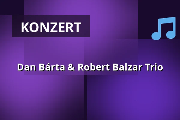 Dan Bárta & Robert Balzar Trio — Studio DVA divadlo, Prag