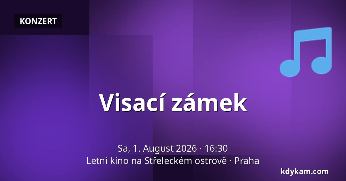 Visací zámek — Letní kino na Střeleckém ostrově, Prag