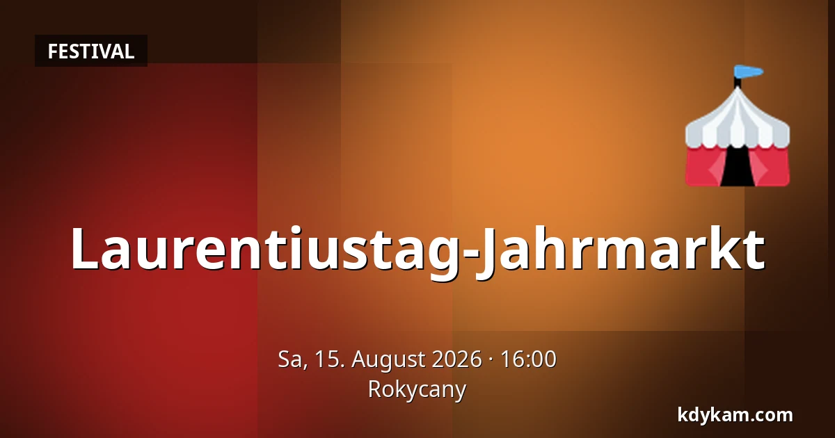 Laurentiustag-Jahrmarkt — Rokycany