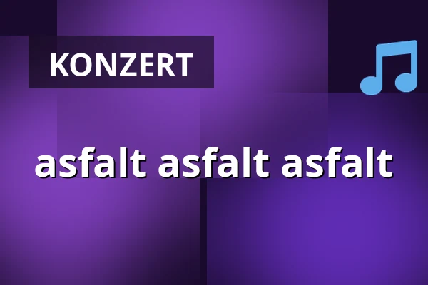 asfalt asfalt asfalt — A Studio Rubín, Prag