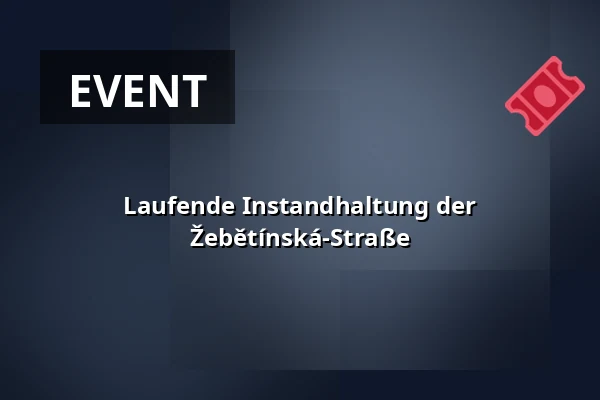 Laufende Instandhaltung der Žebětínská-Straße — Kohoutovice, Brünn