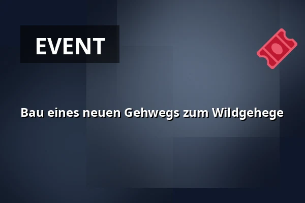 Bau eines neuen Gehwegs zum Wildgehege — Kohoutovice, Brünn