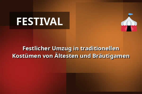 Festlicher Umzug in traditionellen Kostümen von Ältesten und Bräutigamen — Úřad městské části Brno-střed, Brünn