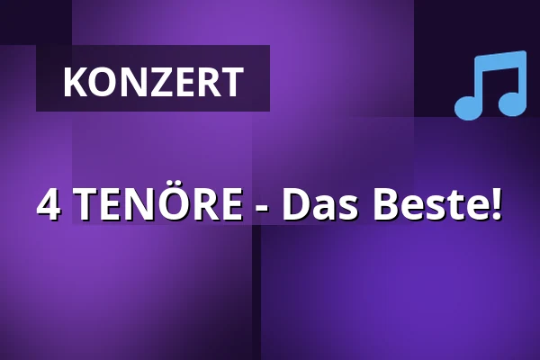 4 TENÖRE - Das Beste! — Parkoviště KC ALDIS, Königgrätz