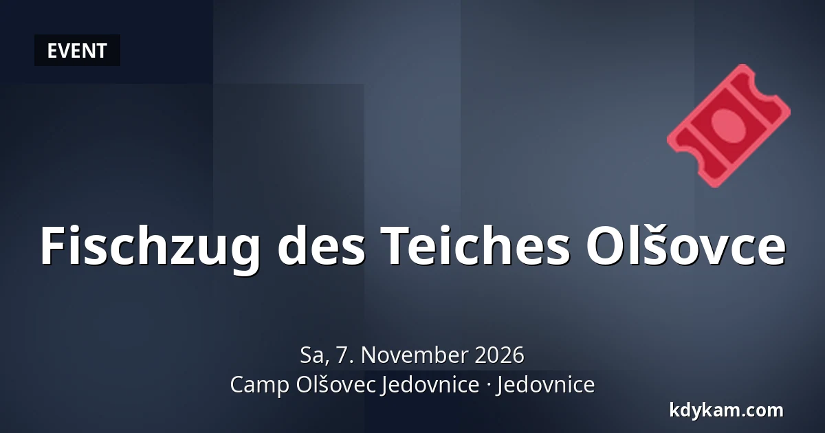 Fischzug des Teiches Olšovce — Lager Olšovec Jedovnice, Jedovnice