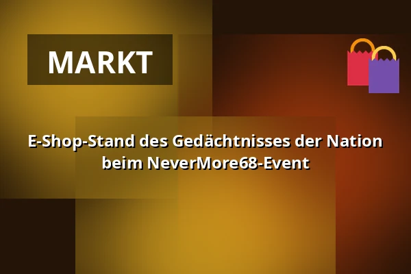 E-Shop-Stand des Gedächtnisses der Nation beim NeverMore68-Event — Post Bellum, z. ú., pobočka Paměť národa Jižní Čechy, České Budějovice 1
