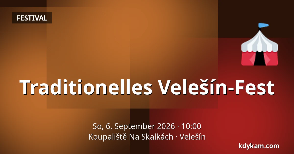 Traditionelles Velešín-Fest — Koupaliště Na Skalkách, Velešín
