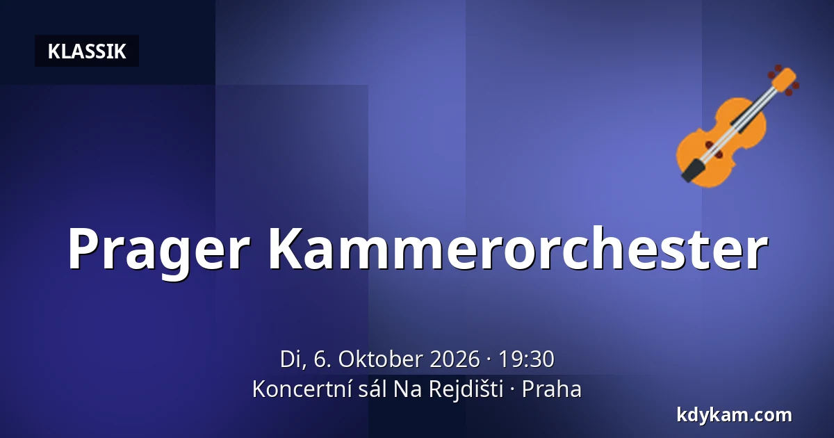 Prager Kammerorchester — Koncertní sál Na Rejdišti, Prag