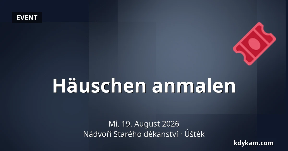 Häuschen anmalen — Hof des Alten Dekanats, Úštěk