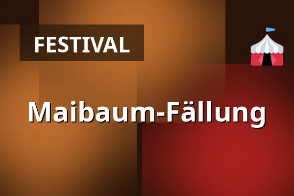 Maibaum-Fällung — Městský park, Šlapanice