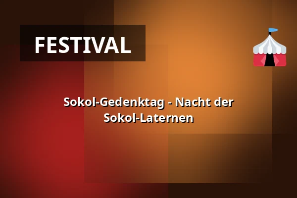 Sokol-Gedenktag - Nacht der Sokol-Laternen — Sommerkinotheater, Ivanovice na Hané