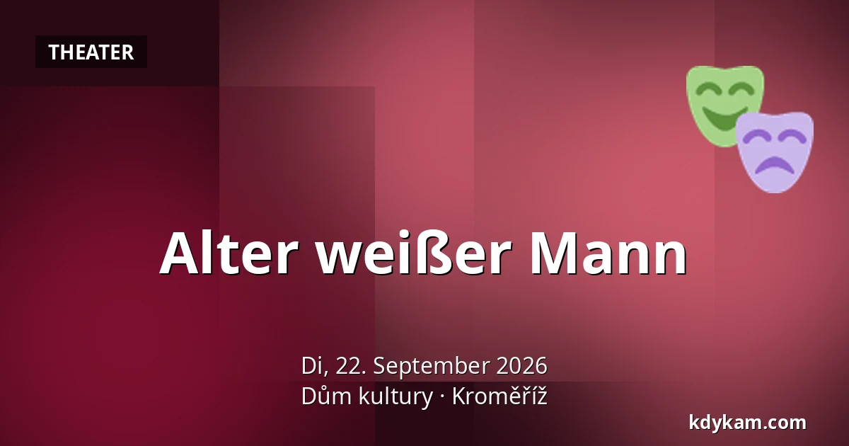 Alter weißer Mann — Kulturhaus Kroměříž, Kroměříž